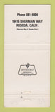 Matchbook Cover - Chuck Landis' Country Club Reseda CA 30 Strike