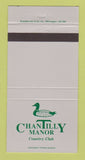Matchbook Cover - Chantilly Manor Country Club 30 Strike