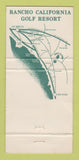 Matchbook Cover - Rancho California Golf Club Temecula CA CREASE 30 Strike