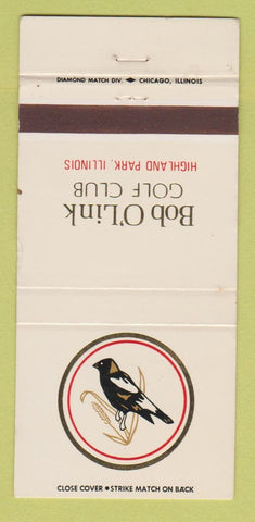 Matchbook Cover - Bob O Link Golf Club Highland Park IL 30 Strike