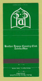Matchbook Cover - Heather Downs Country Club Toledo OH 30 Strike