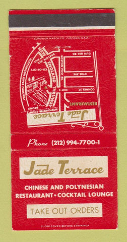Matchbook Cover - Jade Terrace Chinese Restaurant Bronx NY 30 Strike