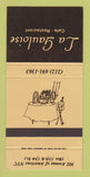 Matchbook Cover - La Gauloise Cafe Restaurant New York City 30 Strike