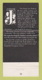Matchbook Cover - Jennivine Restaurant Dallas TX WEAR 30 Strike