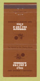 Matchbook Cover - Jetton's Restaurants Dallas Fort Worth TX WEAR 30 Strike