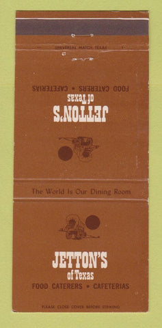 Matchbook Cover - Jetton's Restaurants Dallas Fort Worth TX WEAR 30 Strike