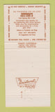 Matchbook Cover - Jetton's Restaurants Dallas Fort Worth TX WEAR 30 Strike