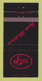 Matchbook Cover - Jozo's Apres Vibrations 30 Strike