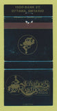 Matchbook Cover - Ichabod's Roadhouse Restaurant Ottawa ON WEAR 30 Strike