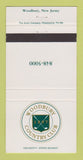 Matchbook Cover - Woodbury Country Club NJ 30 Strike