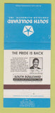 Matchbook Cover - South Boulevard Chrysler Plymouth Charlotte NC 30 Strike