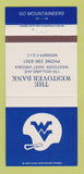 Matchbook Cover - Westover Bank WV Mountaineers  Football Schedule 30 Strike