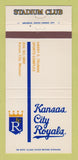 Matchbook Cover - Kansas City Royals Baseball MO 1981 Schedule 30 Strike