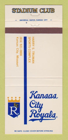 Matchbook Cover - Kansas City Royals Baseball MO 1981 Schedule 30 Strike