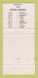 Matchbook Cover Ohio State Buckeyes Schedule 1990 Williams Columbus OH 30 Strike