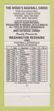 Matchbook Cover - Redskins Football Portsmouth VA Baseball Card Shop 30 Strike