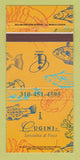 Matchbook Cover - I Cugini Restaurant Santa Monica CA 30 Strike