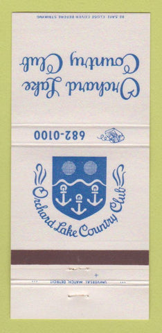 Matchbook Cover - Orchard Lake Country Club 30 Strike