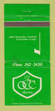 Matchbook Cover - Ozaukee Country Club Mequon WI WORN 30 Strike