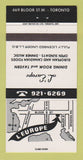 Matchbook Cover - L'Europe Restaurant Toronto ON 30 Strike