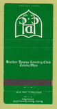 Matchbook Cover - Heather Downs Country Club Toledo OH 30 Strike