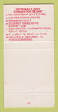 Matchbook Cover - Toro Hills Golf Club Many LA 30 Strike
