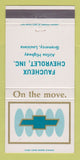 Matchbook Cover - Chevrolet Faucheux Gramercy LA 30 Strike