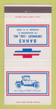 Matchbook Cover - Chevrolet Banks Concord NH 30 Strike