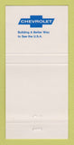 Matchbook Cover - Chevrolet Banks Concord NH 30 Strike