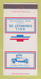 Matchbook Cover - Chevrolet Hall Prosser WA 30 Strike