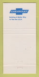 Matchbook Cover - Chevrolet Hall Prosser WA 30 Strike