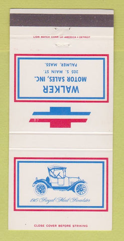 Matchbook Cover - Chevrolet Walker Palmer MA 30 Strike