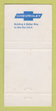 Matchbook Cover - Chevrolet Ed Shults Jamestown NY 30 Strike