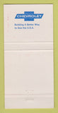 Matchbook Cover - Chevrolet Harbor Long Beach CA 30 Strike