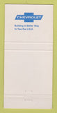 Matchbook Cover - Chevrolet Shelton Harrison Ashland City TN 30 Strike