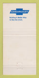 Matchbook Cover - Chevrolet Cooke Chevyland Evansville IN 30 Strike