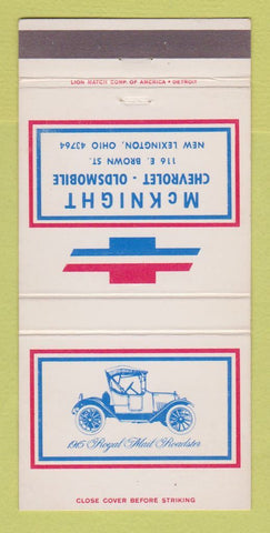 Matchbook Cover - Chevrolet McKnight Oldsmobile New Lexington OH 30 Strike