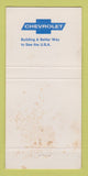 Matchbook Cover - Chevrolet HC Boyer Sunbury PA 30 Strike