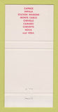 Matchbook Cover - 1971 Chevrolet Merchant Oldsmobile Charles Town WV 30 Strike