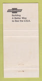 Matchbook Cover - Chevrolet Art Moehn Jackson MI WEAR 30 Strike