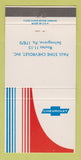 Matchbook Cover - Chevrolet Paul Stine Selinsgrove PA 30 Strike