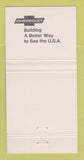 Matchbook Cover - Chevrolet Gillespie Durden Prattville AL 30 Strike