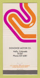 Matchbook Cover - Chevrolet Donohoe Holly Colorado 30 Strike
