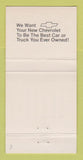Matchbook Cover - Chevrolet Troell Oldsmobile Pleasanton TX 30 Strike
