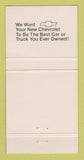 Matchbook Cover - Chevrolet Henry Aesher Carmi IL 30 Strike