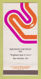 Matchbook Cover - Chevrolet Bob White Bay Minette AL 30 Strike