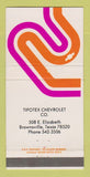 Matchbook Cover - Chevrolet Tipotex Brownsville TX 30 Strike