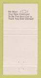 Matchbook Cover - Chevrolet Tipotex Brownsville TX 30 Strike
