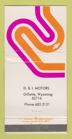Matchbook Cover - Chevrolet D&I Motors Gillette WY WEAR 30 Strike
