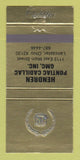 Matchbook Cover - Hendren Pontiac Cadillac Lancaster OH 30 Strike